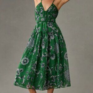 Anthropologie V-neck Halter Dress (L)